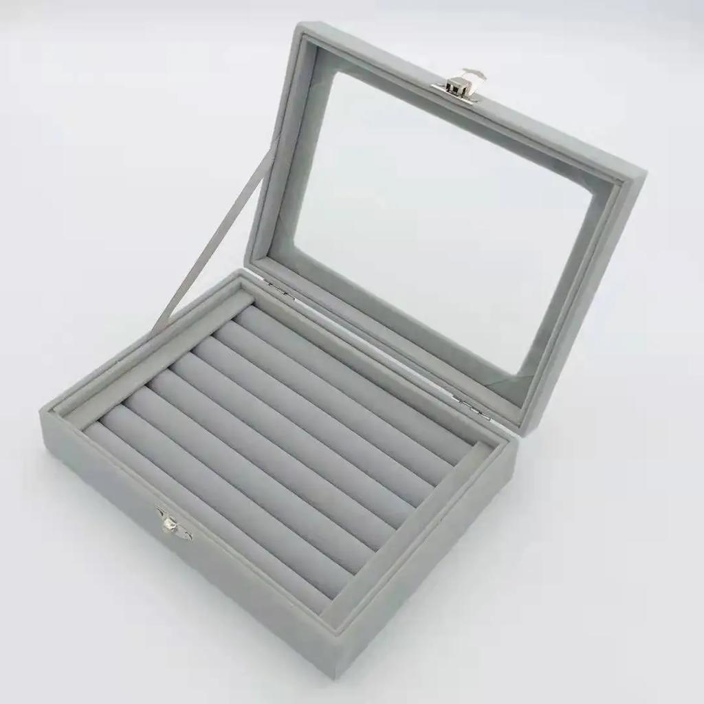 1PC Jewelry Storage Box Wholesale Home Jewelry Display Box with Covered Necklace Ring Jewelry Organizer
