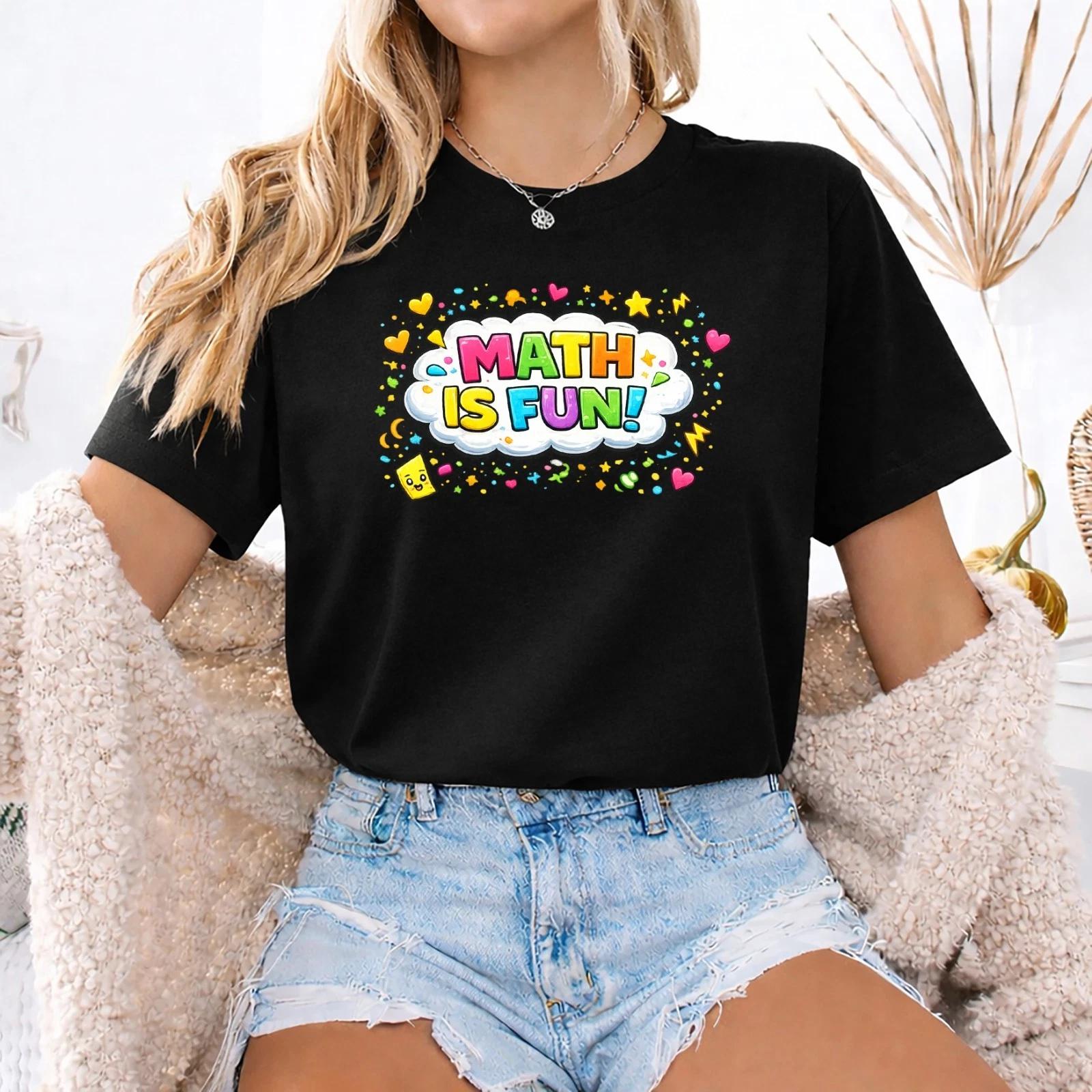 Maths Day T Shirt Kids Preschool Number Day Funny School Tee UK , Math is Fun C XL