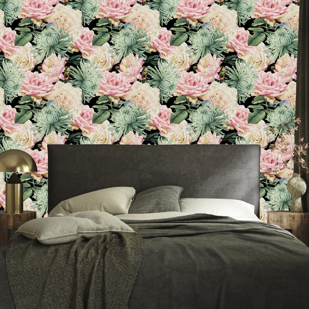 Natural Roses Wallpaper for Living Room and Bedroom 50x1000