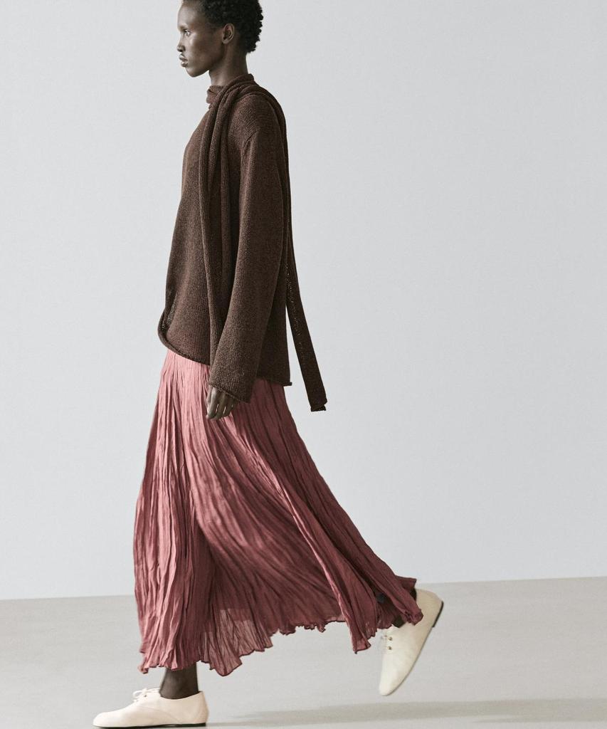 Masimodutti Fluid Gode Midi Skirt
