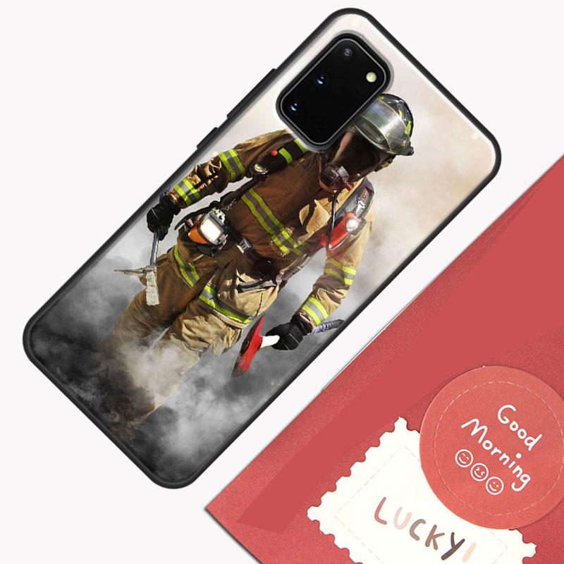 Firefighter Heroes Fireman Cool Phone Case For Samsung Galaxy S25 Ultra S20 S21 S22 S23 S24 Plus S9 S10 S24 FE Cover Shell