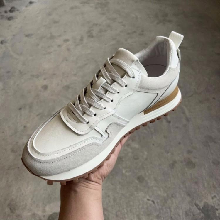 

Модная мужская обувь на толстой платформе, кроссовки из натуральной кожи, уличные джоггеры, тренеры, мужская весенняя новинка, удобная активная обувь для скейтборда 44