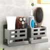 Wall-Mounted Bathroom Rack, Space-Saving Plastic Hanging Storage Organizer, Easy To Install, Adjustable & Waterproof, Perfect for Toothbrushes