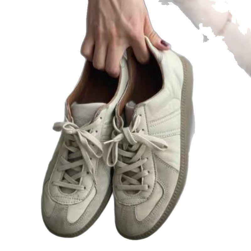 Spring and Summer New Niche Comfortable Retro Women's Old Leather Versatile Sports Shoes Casual Board Shoes