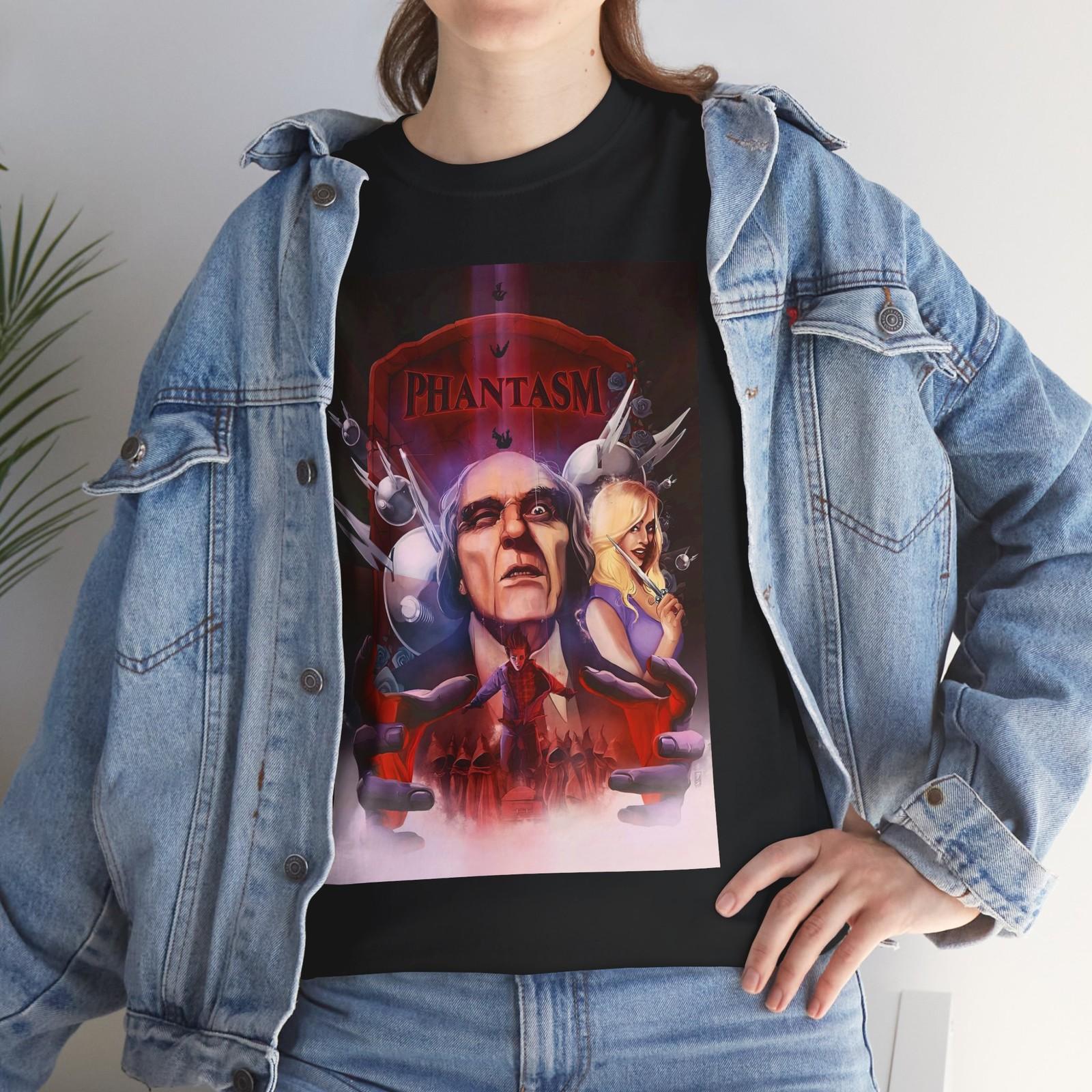 Phantasm (1979) T-Shirt Mens Womens Tees Top Horror Sci-Fi 70s Tall Man Alien Monster L