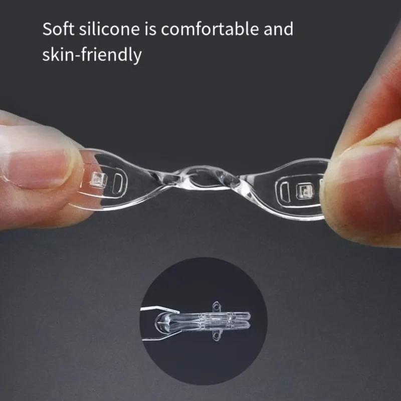 10pcs Comfortable U-Shaped Silicone Nose Pads-Repair Kits for Glasses,Non-Slip,Soft,and Breathable Accessories for Eyeglasses