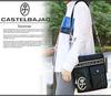 Castelbajac Domine Vertical Shoulder Bag, 24113 (Black) for Men and Women