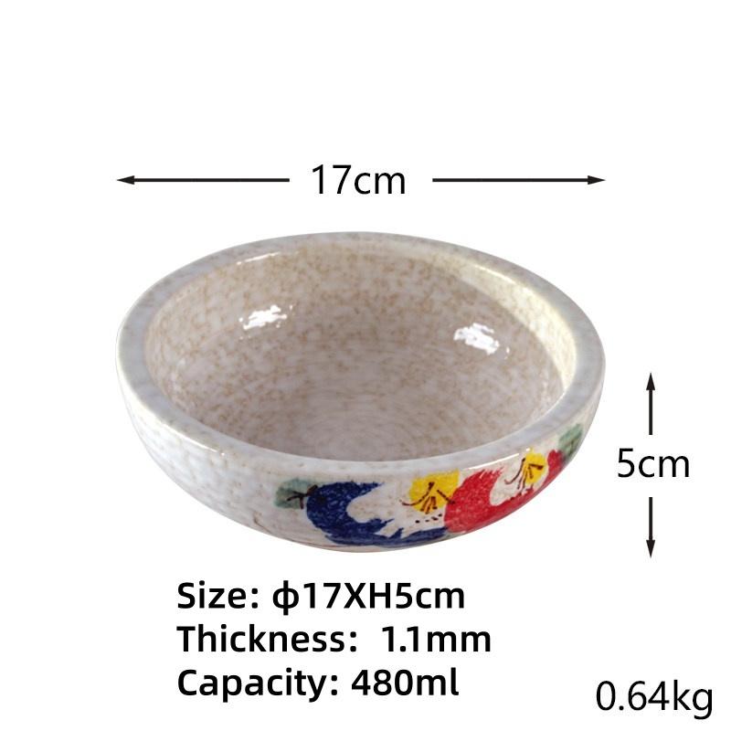 

large big round soup bowl Creative Ceramic Hotel restaurant Lamian Noodles dessert bowl Japanese Sashimi Plate Dish Salad bowl