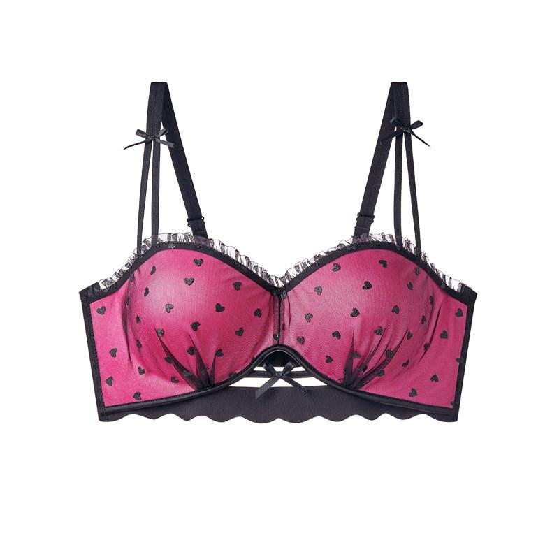 Girl Spring and Summer Pure Desire Sweet Sexy Lace Small Love Gather To Collect Pair of Milk Underwear
