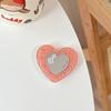 Love Small Mirror Mobile Phone Airbag Holder Adhesive Rhinestone Adhesive Telescopic Folding Desktop Lazy