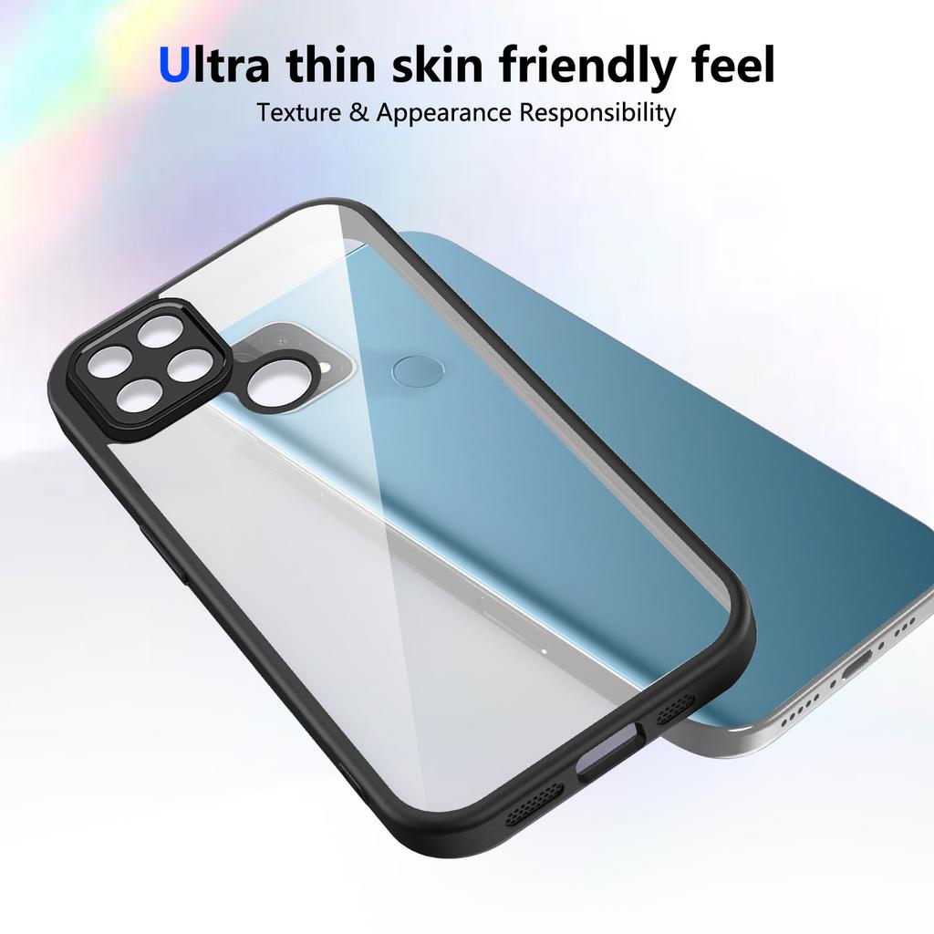 For Oppo A15 Case OPPO A15S Phone Case OPPO A35 Cover Oppo A15 Air Cushion Shockproof Silicon Bumper Clear Matte Back Cover Hard