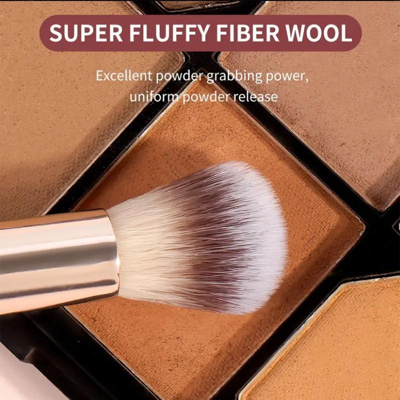 4Pcs Dual Ended Foundation Blush Brush Soft Bristles Professional Cosmetic Loose Powder Concealer Brush Makeup Tools