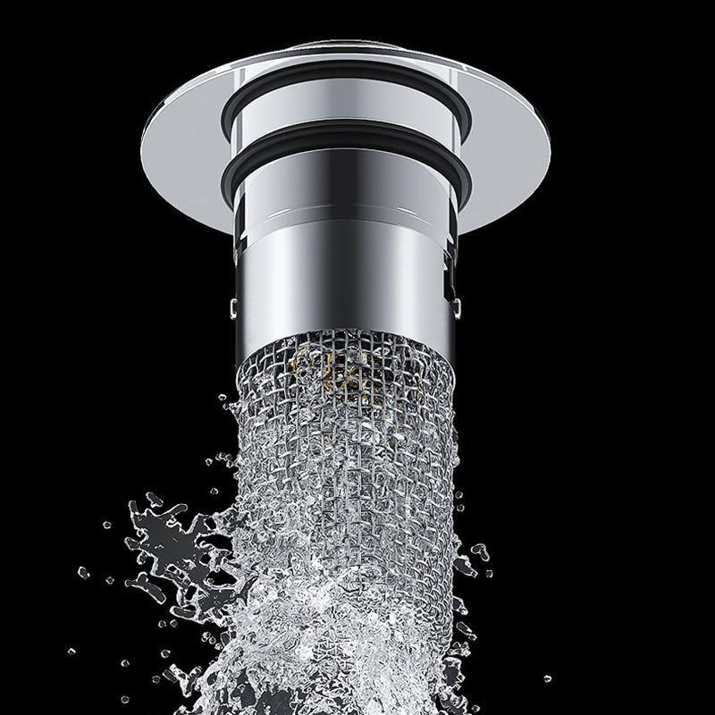 Umyvadlová zátka, proti zápachu, vyskakovací sáček, zátka do umyvadla, lapač vlasů, sítko do sprchy, nerezový filtr, sáček do umyvadla