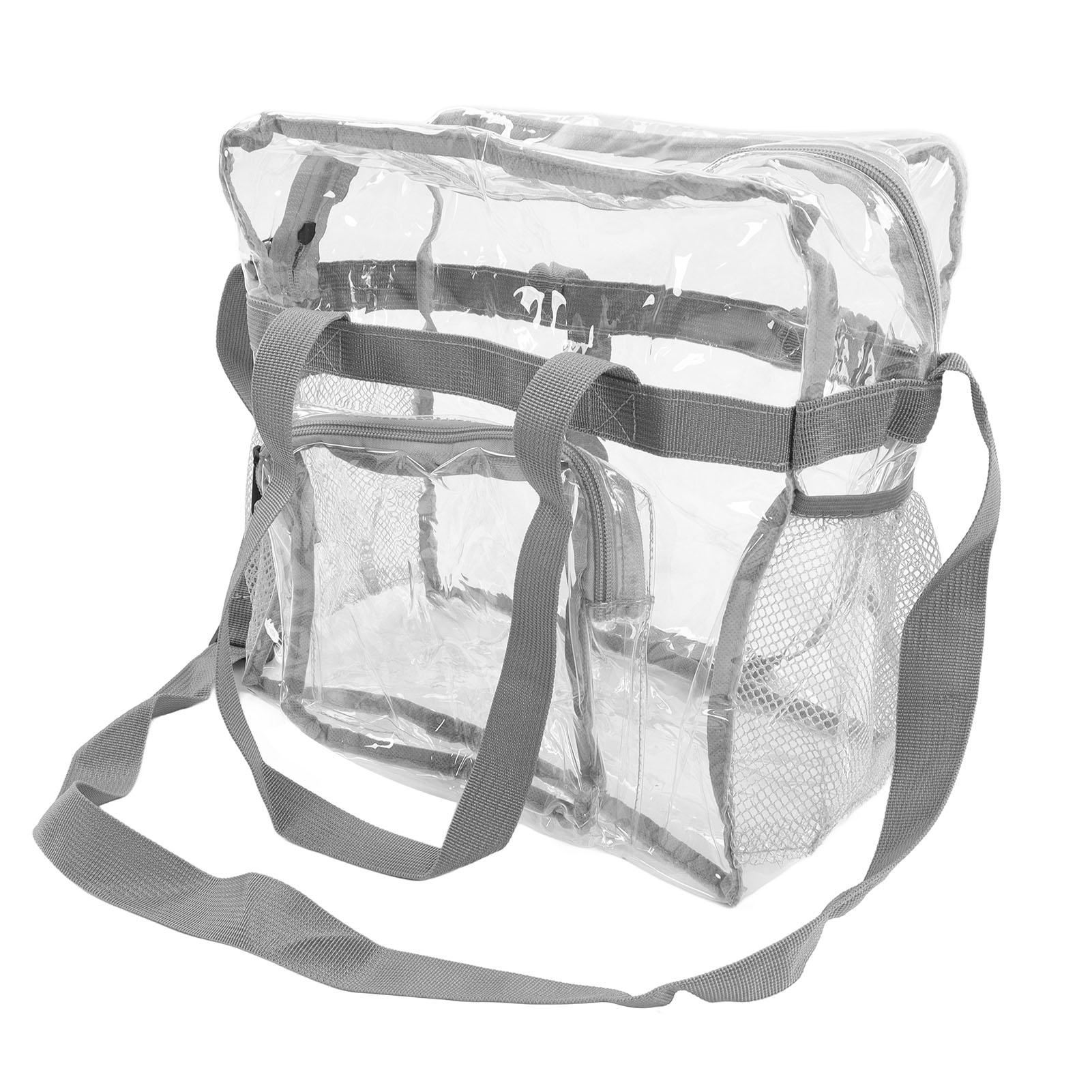 

Большая вместимость Прозрачная сумка из ПВХ, устойчивая к холоду, для путешествий и покупок, серая серый