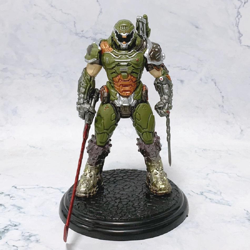 21 см Фигурка Коллекционная Мини-Статуэтка Doom Slayer Eternal Анимация Охотник Разрушитель Akam Фигурка Настольное Украшение Кусок Поливинилхлорид