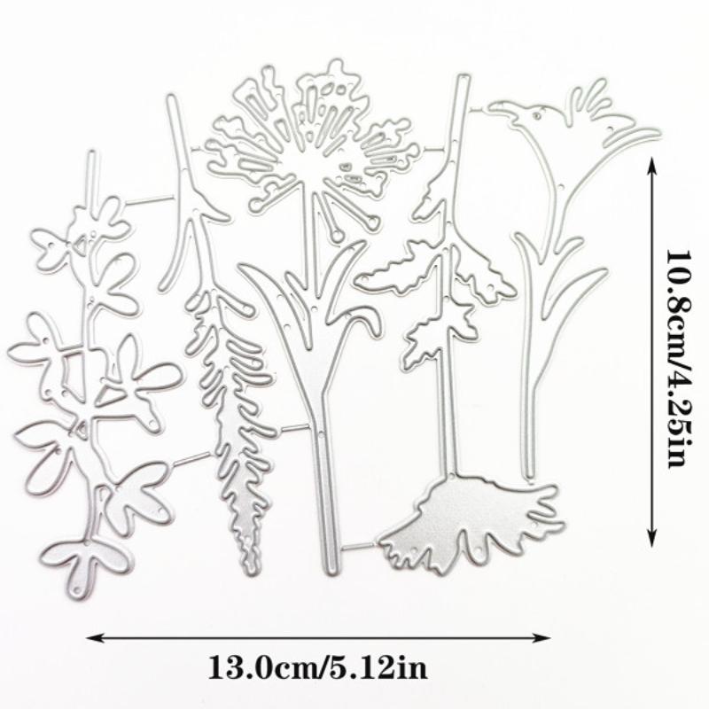 Květinové kovové vyřezávací šablony Šablona pro DIY Scrapbooking Fotoalbum Embosování Papírové karty Řemesla Výřezy
