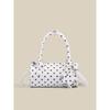Sweet Polka Dot Mini Shoulder Bag Women Casual Crossbody Purse Urban Chic Round Tube PU Handbag