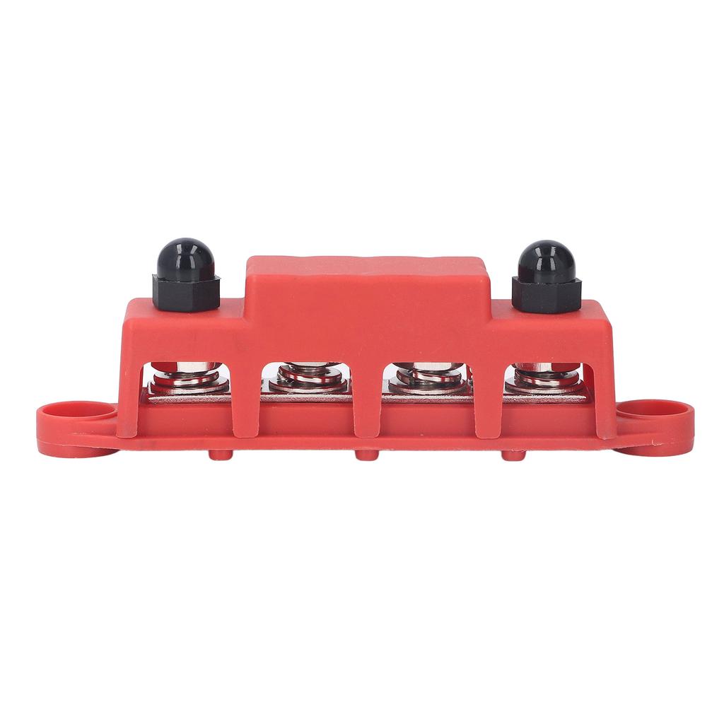4 Position Bus Bar M10 Studs Power Distribution Block for Automobile RV Yacht 48V  250A
