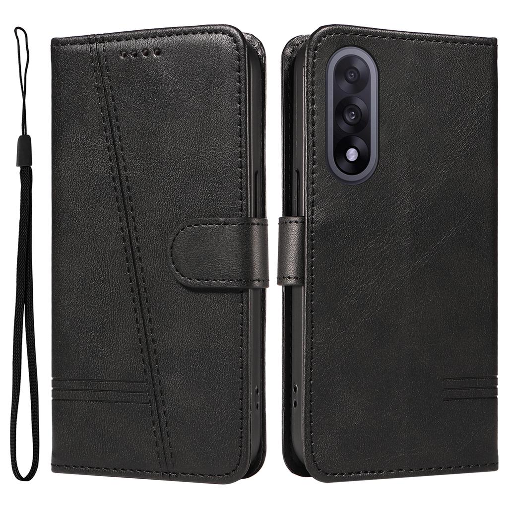 For OnePlus Nord 5 5G/OnePlus Ace 5 Ultra 5G Wallet Case T-Shape Lines Leather Phone Cover Stand