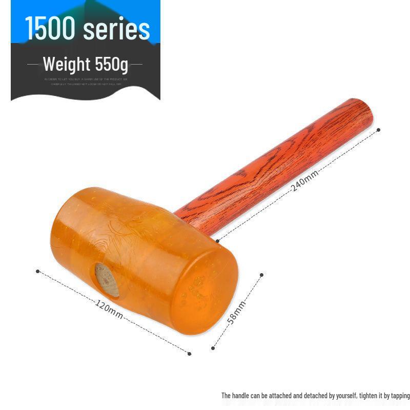 Wytrzymały Młotek Ośmiokątny z Kwadratową Głowicą i Drewnianą Rękojeścią do Prac Rozbiórkowych i Murarskich