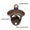 10 Pcs Wall Mount Bottle Opener Vintage Style Rustic Strong Durable Metal Beer Cap Opener for Bar