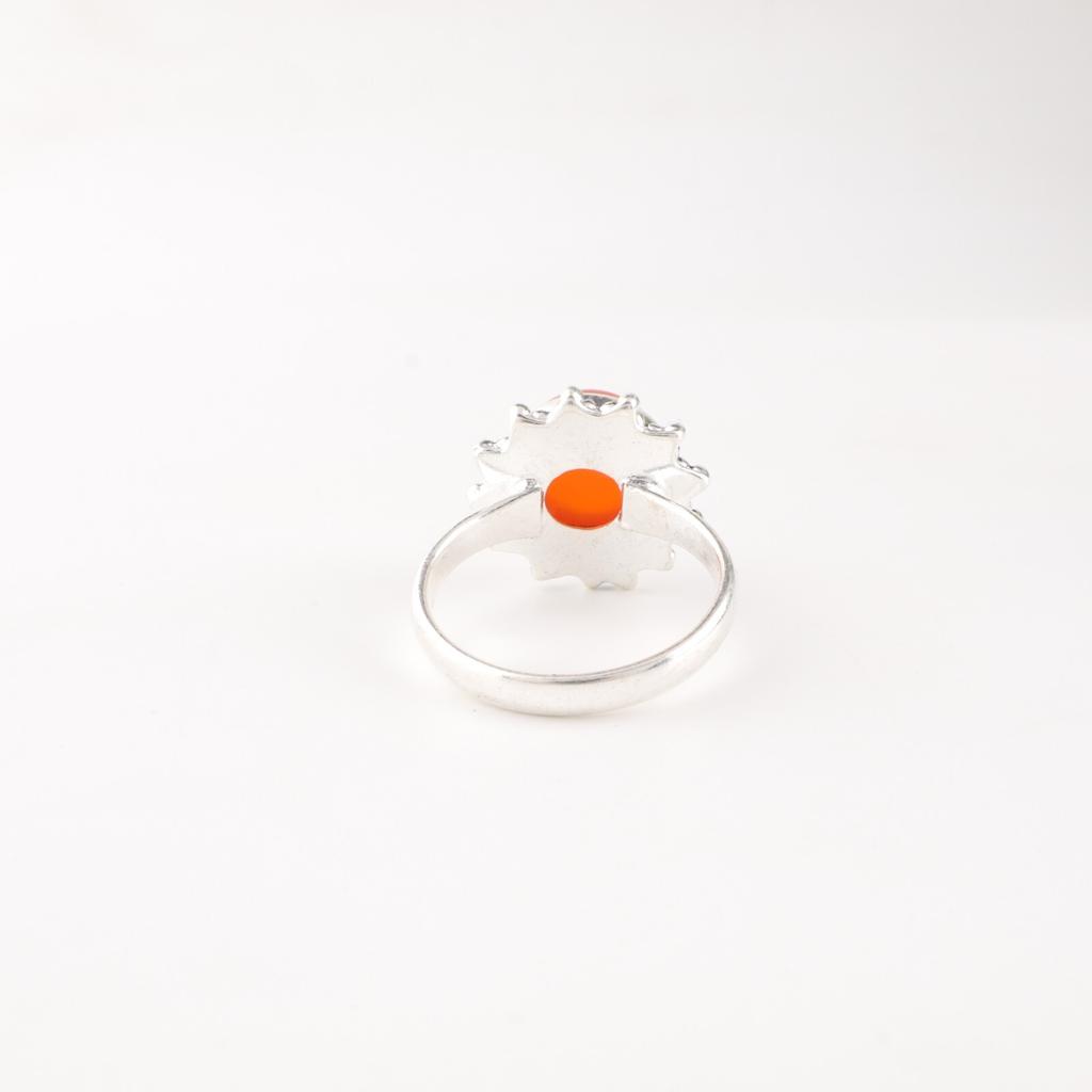 Natural Carnelian Gemstone 925 Sterling Silver Jewelry Handmade Beautiful Ring RR-7-32