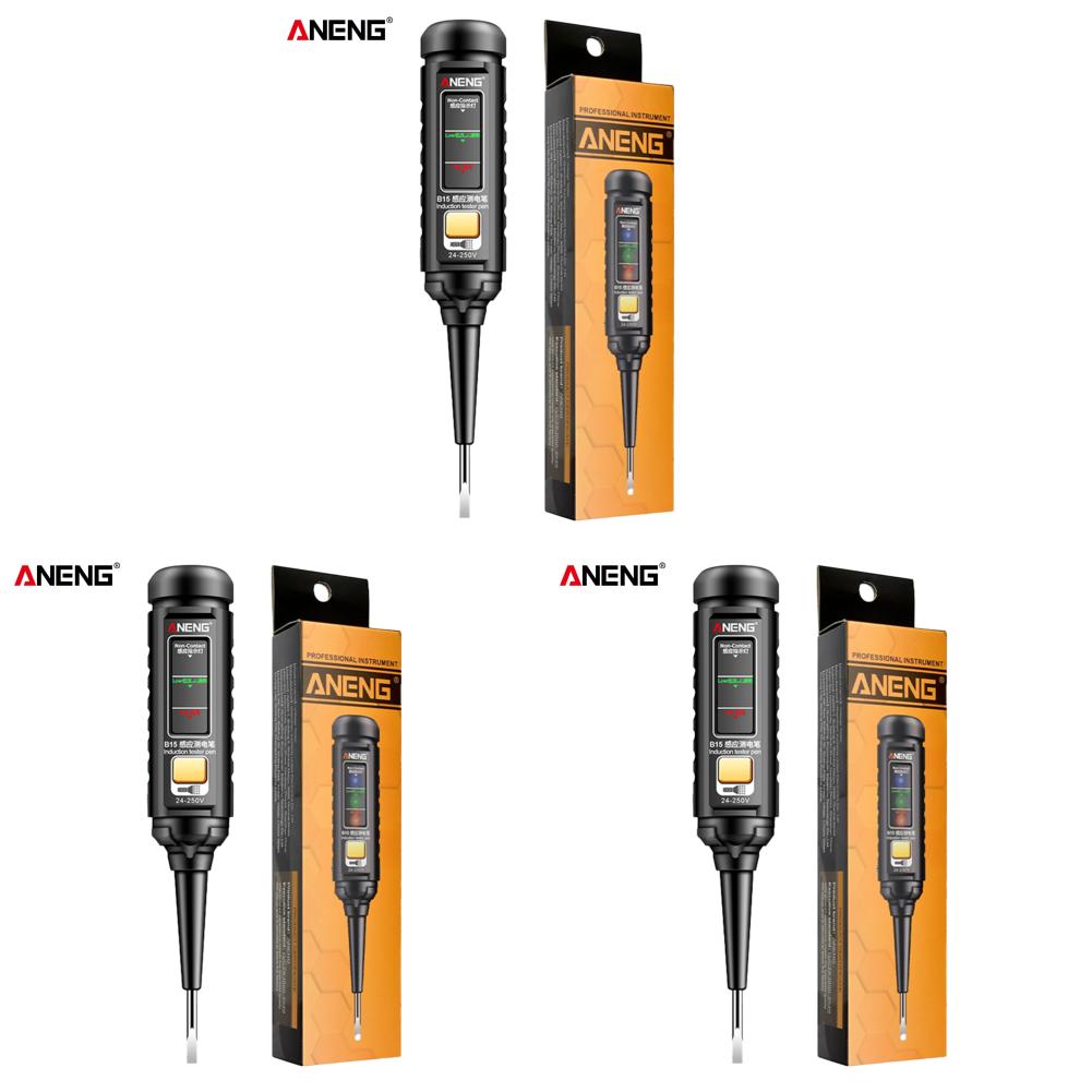 24-250V Professional AC Voltage Detection Pen Highlight Color Light Electrician Screwdriver NCV Electricity Pen Electrical Tools
