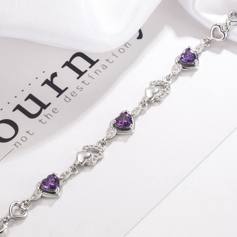 Lindon Zirkon-Armband, Schmuck, geometrische Perlen-Kettenglieder-Armbänder, modisches feines Hochzeitsgeschenk für Freundin und Frauen