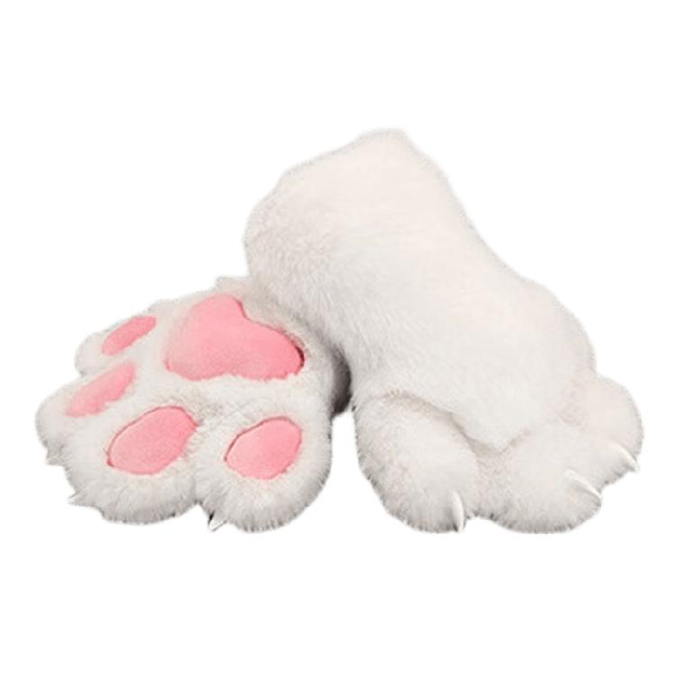 Plush Animal Theme Paws Gloves Fursuit Handwear With Soft Pad For Adult and Kids Halloween Party and Roleplay Game Wear