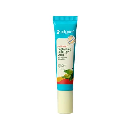 Pilgrim Vitamin C Brightening Under Eye Cream 15ml | Reduces Dark Circles Puffiness Wrinkles for All Skin Types