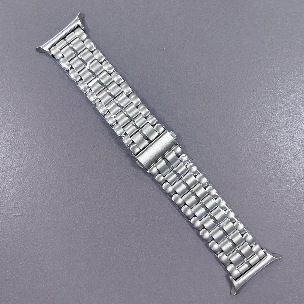 

For Samsung Galaxy Watch Ultra 47mm Semicircular Design Watch Band Titanium Alloy 5-Bead Wrist Strap C
