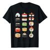 Japanese Sushi Roll Kawaii Gift Sushi T-Shirt  Kawaii  Aesthetic Tops  Graphic T Shirts  Women Clothing  Ropa De Mujer