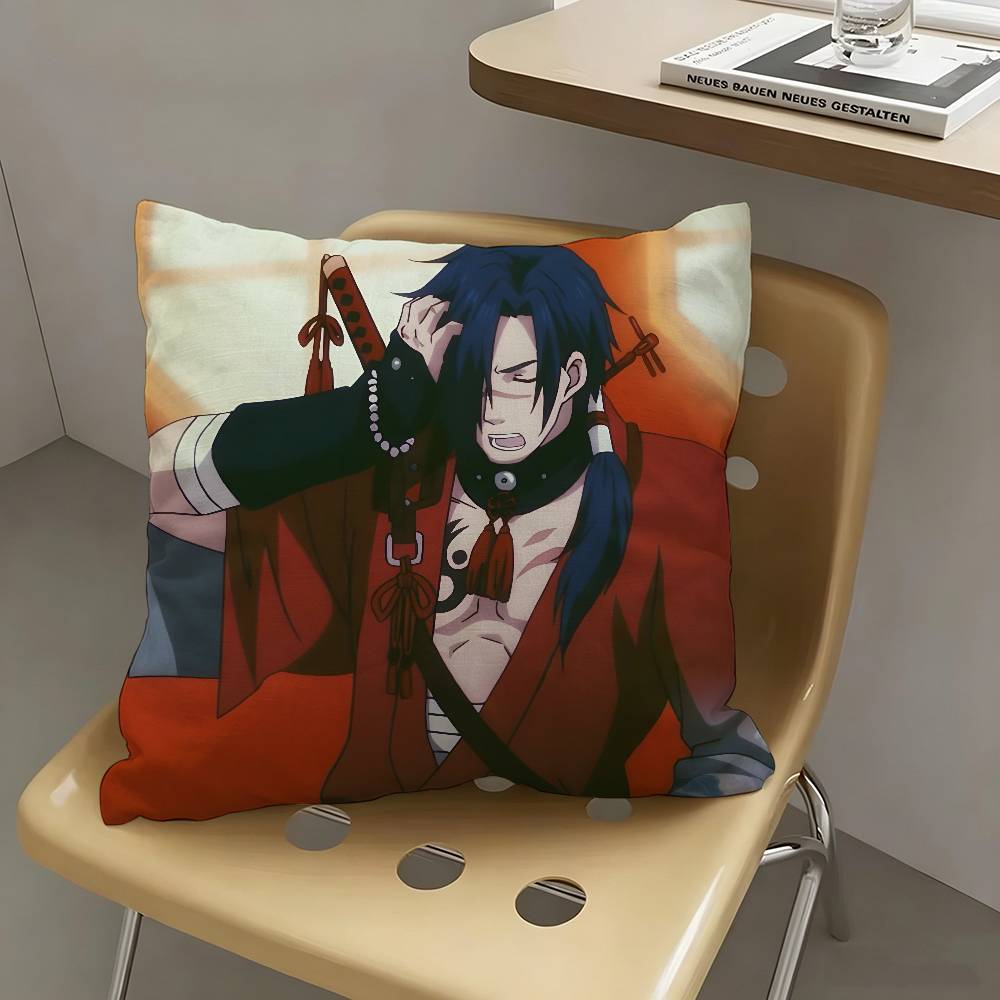 1pc Koujaku Game D-DRAMAtical Murder Pillow Case Fashion Square Pillowcase Bedroom Sofa Room Ins Decoration Leisure
