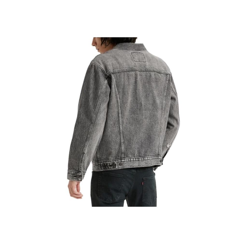 Levis Dropped Shoulder Long Sleeve Denim Jacket Men jackets Gray A5782-0004