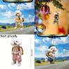 Fun 2024 Cartoon Dog Acrylic Keychain Adorable Teddy Car Hanger Decoration