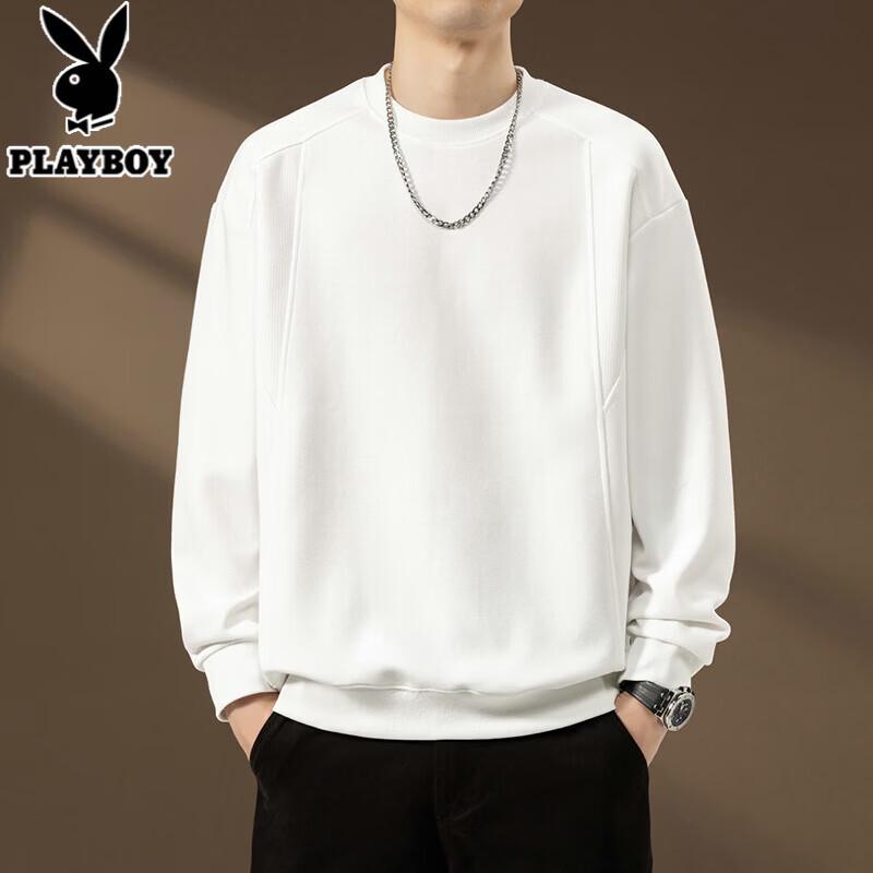 Playboy Men s Patchwork Crewneck Sweatshirt 3XL