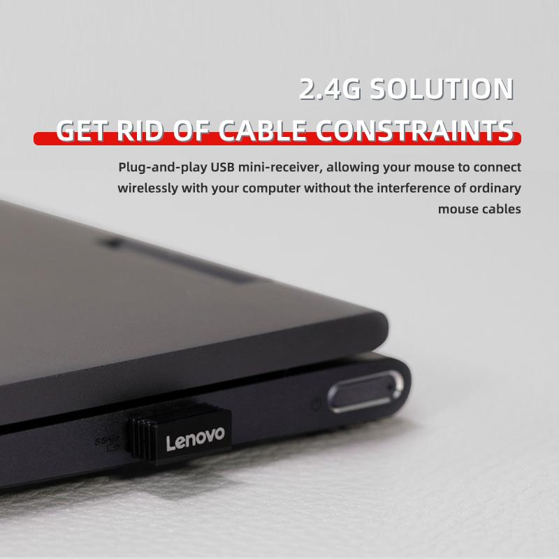 Lenovo M30 Gaming Mouse Wireless Black Keycaps Computer and Office Mute Mouse Gamer Accessories Laptop Computers for Games