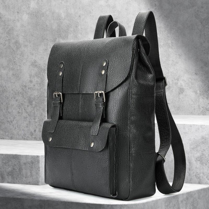 Real Cowhide Men s Backpack Wholesale Casual Simple Business Laptop Bag Trendy