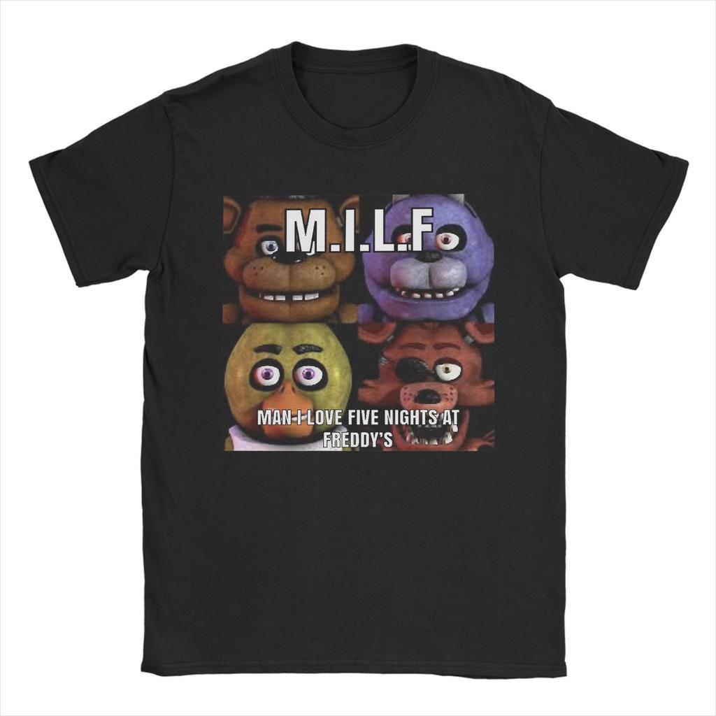 Unisex FNAF At Freddys T Shirt  100 Cotton Clothing Unique Short Sleeve Crewneck Tees Gift Idea TShirt