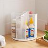 Convenient Kitchen Counter Organizer Rotating Storage Rack for Utensils and Spices Spice Bottle Holder Makeup Stand