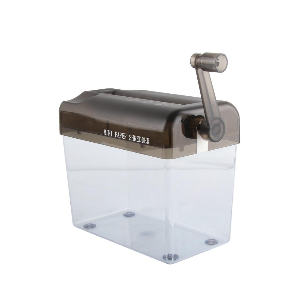Black Manual Paper Shredder ABS Mini Hand Shredder Mini Hand File Shredder For Home