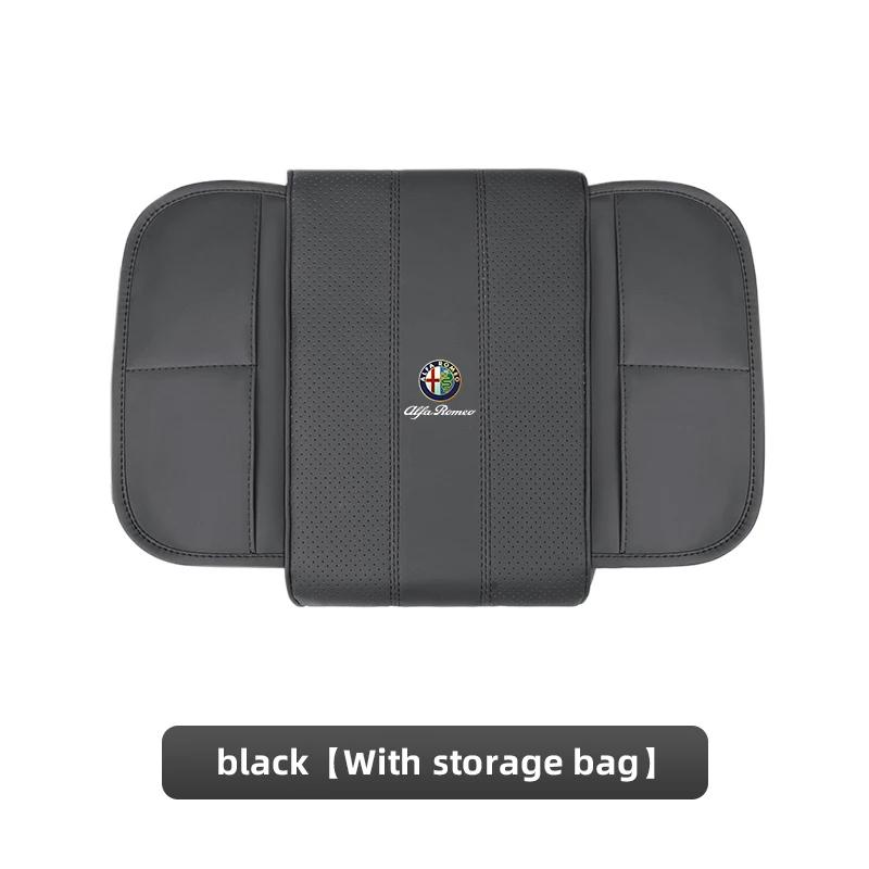 

For Alfa Romeo 2026 Hot Sticker Car Leather Armrest Box Pad Memory Foam Armrest Mat For Alfa Romeo 4C 159 166 Spider Giulia Giul