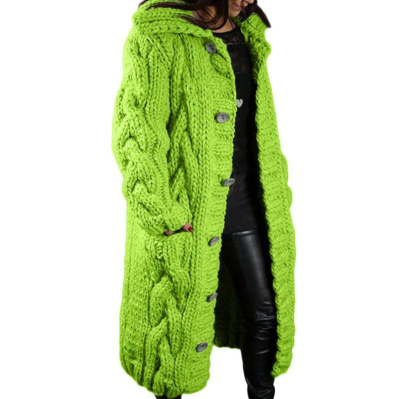 Europäischer & Amerikanischer Damen Plus Size Strickjacke Pullover Mantel - Neue Mode Strickwaren 2026