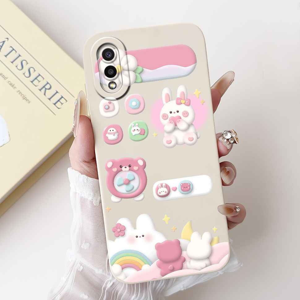 For Samsung Galaxy A02 SM-A022F Case Luxury Flower Fashion Soft Silicone TPU Cover For Samsung A02 M02 6.5" SM-M022F Phone Shell