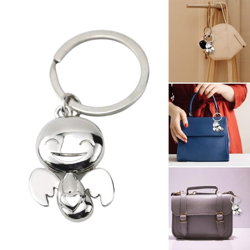 Portable Angel Keychain Charm Individualized Angel Pendant Key Holder Stylish Key Adornment for Bags and Wallets