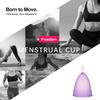 Medical Silicone Menstrual Cup – Leak-Free, Reusable Period Cup for Women, Up to 12 Hours Protection, Soft & Comfortable XS/S/L 4 Colors