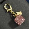 Colourful Dice Keychain Good Luck Dice String Car Keychain Bag Pendant Keyring Fashion Accessories