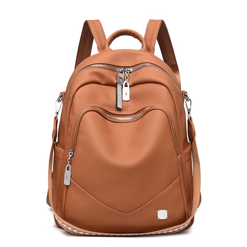 Dámský multifunkční cestovní batoh z měkké kůže