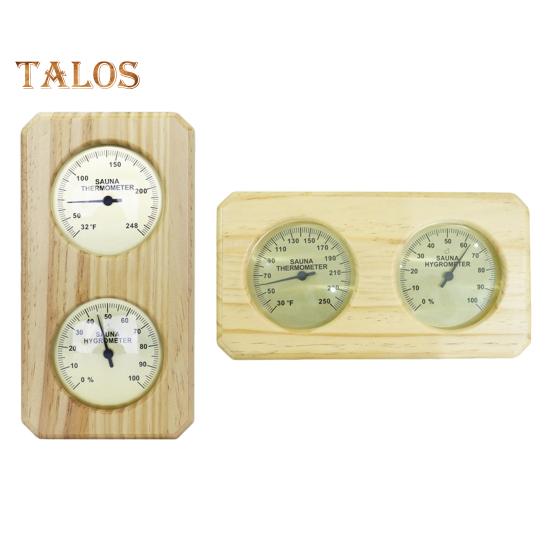 2-in-1-Saunathermometer-Hygrometer für den Innensaunaraum, Holzsauna, Fahrenheit-Temperatur- und Feuchtigkeitsmonitor, Messgerät, Saunazubehör