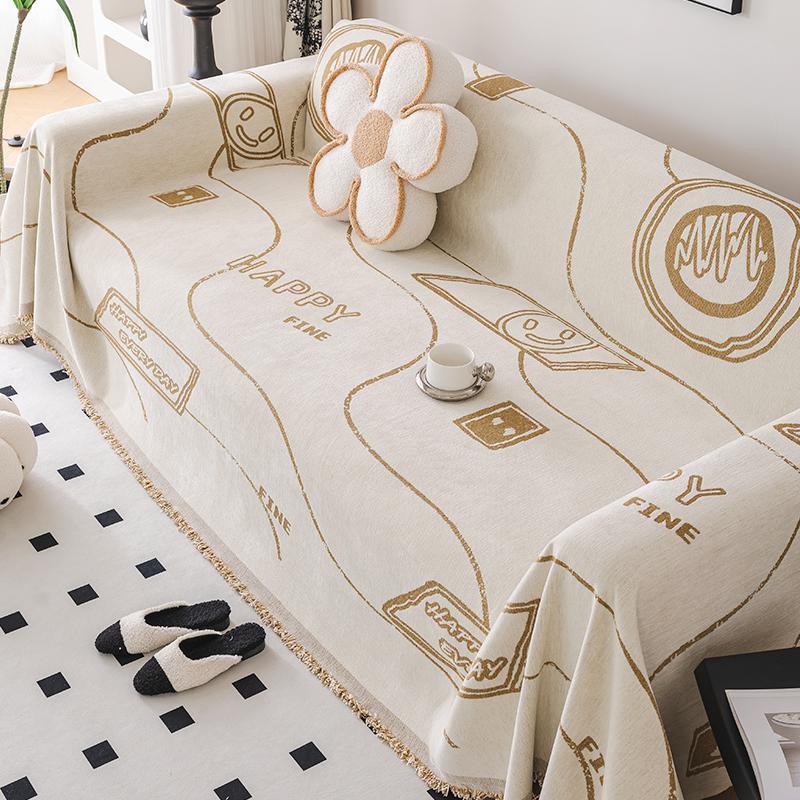 Four Seasons Universal Sofa Cushion Chenille Universal Sofa Cover Towel Full Covered Cover Anti-Scratching Cushion